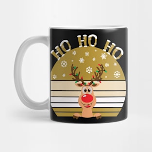 Merry Christmas Ho Ho Ho Vintage Retro Mug